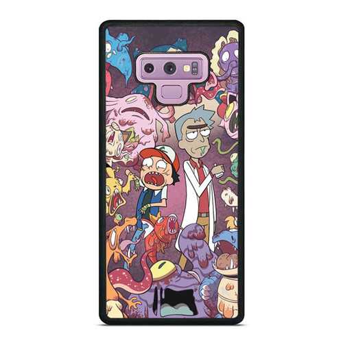 Rick And Morty As Pokemon Funny Parody Samsung Galaxy Note 9 Case Cover