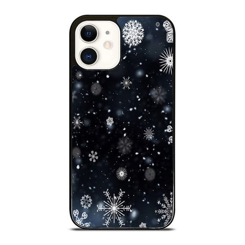 Snowflakes Pattern Christmas Winter 1 iPhone 12 Mini / 12 / 12 Pro / 12 Pro Max Case Cover