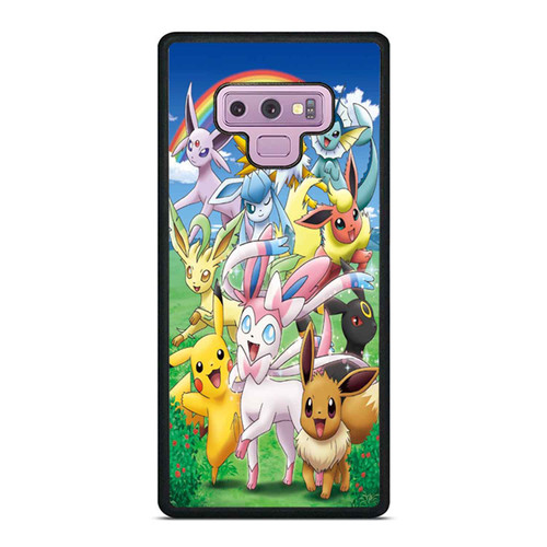 Pikachu Eeve Evolutions Rainbow Samsung Galaxy Note 9 Case Cover