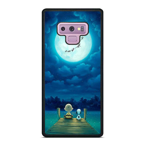 Peanuts And Snoopy With Pater Pan And Tinkerbell Samsung Galaxy Note 9 Case Cover