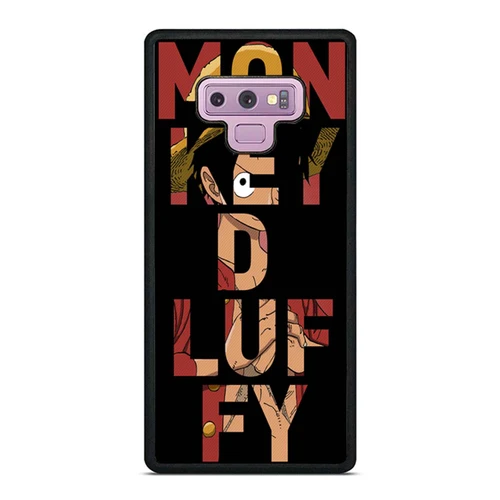 One Piece Monkey D Luffy Behind Text Samsung Galaxy Note 9 Case Cover