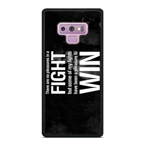 Muhammad Ali Quotes There Are No Pleasures In A Fight Samsung Galaxy Note 9 Case Cover