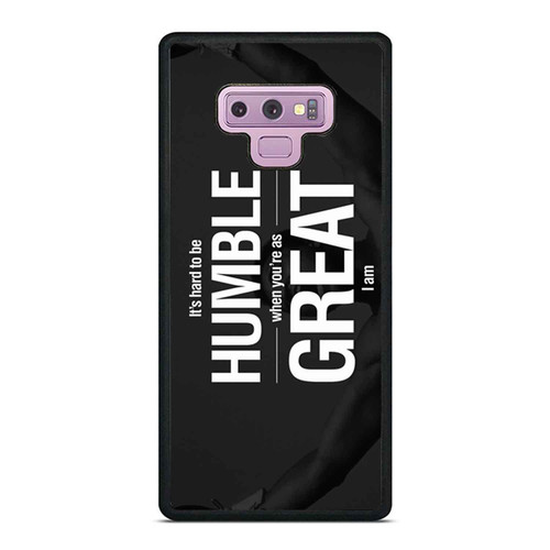 Muhammad Ali Quotes It'S Hard To Be Humble When You'Re As Great I Am Samsung Galaxy Note 9 Case Cover