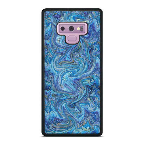 Molten Colour Paint Indie Blue Beautiful Lovely Girls Samsung Galaxy Note 9 Case Cover