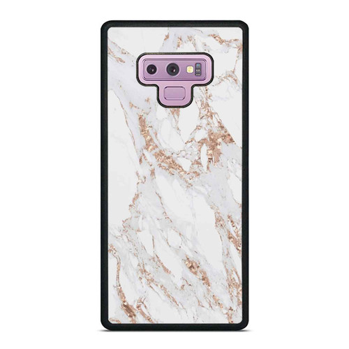 Marble White Pink Gold & Grey Wallpaper Samsung Galaxy Note 9 Case Cover