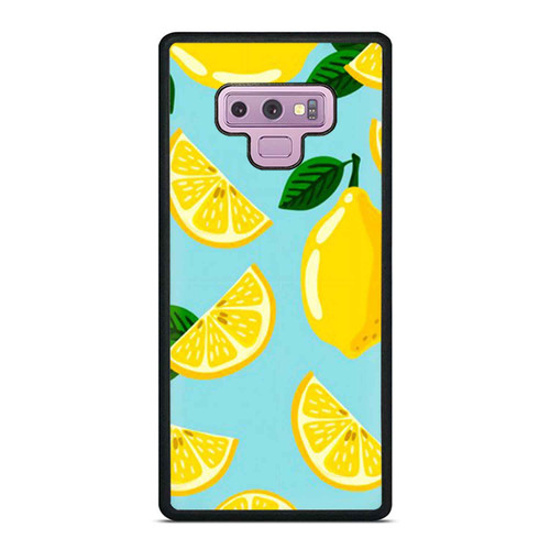 Lemon With Slice Seamless Pattern Samsung Galaxy Note 9 Case Cover