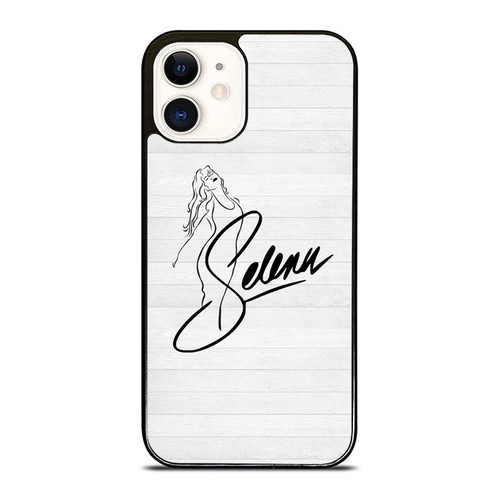Selena Quintanilla Anything For Selena Reina De La Cumbia White Wood iPhone 12 Mini / 12 / 12 Pro / 12 Pro Max Case Cover