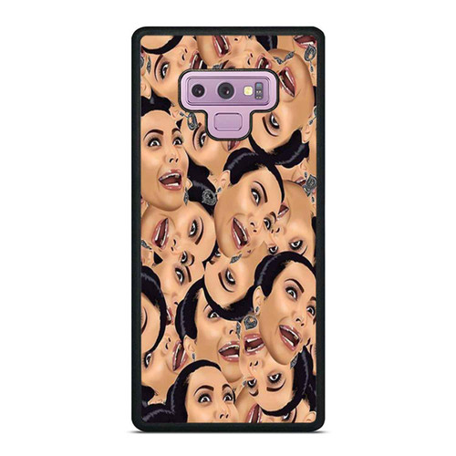 Kim Kardashian Funny Face Collage Cute Samsung Galaxy Note 9 Case Cover