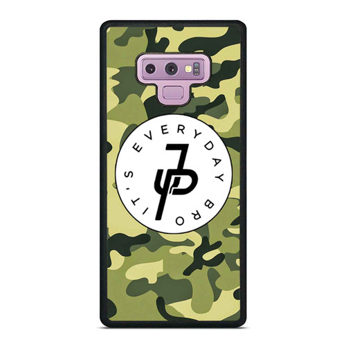 Jp Cross Jake Paul It'S Every Day Bro Green Camoflage Camo Team Samsung Galaxy Note 9 Case Cover