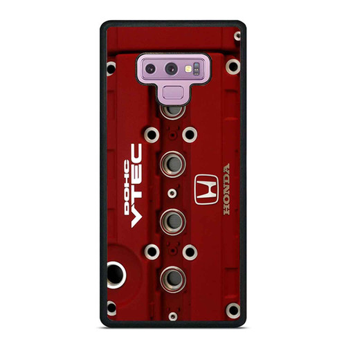 Jdm Honda Dohc Vtech Valve Cover Red Samsung Galaxy Note 9 Case Cover