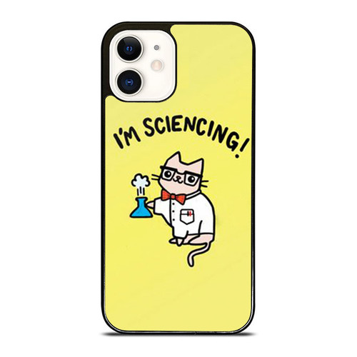 Science Cat I'M Sciencing Nerdy Cat Funny Cat iPhone 12 Mini / 12 / 12 Pro / 12 Pro Max Case Cover