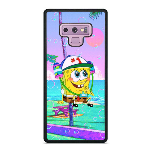 Happy Spongebob Aesthetic Samsung Galaxy Note 9 Case Cover