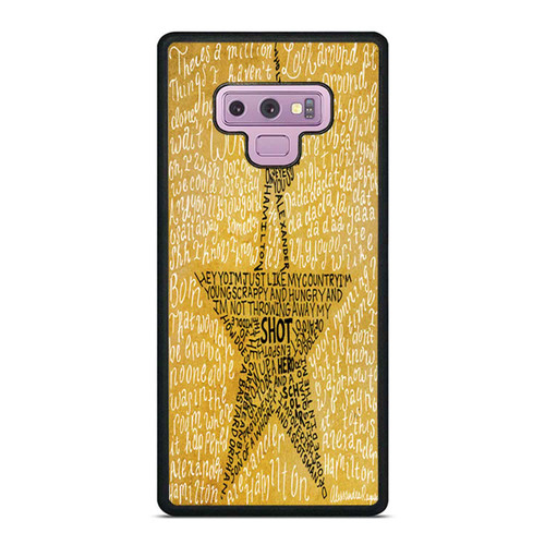 Hamilton Musical Lyrics Samsung Galaxy Note 9 Case Cover