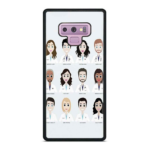 Grey'S Anatomy All Characters Samsung Galaxy Note 9 Case Cover Grey'S Anatomy All Characters Samsung Galaxy Note 9 Case Cover