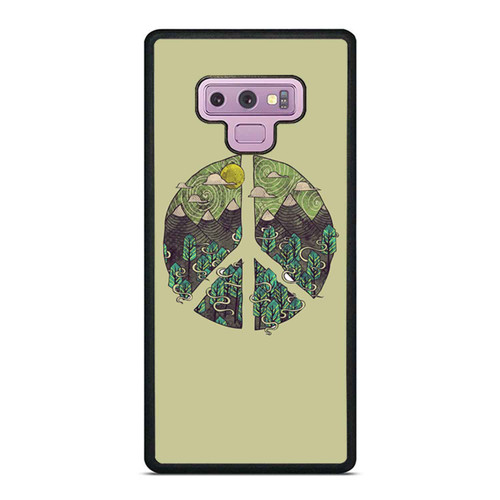 Green Vintage Peace Plants Samsung Galaxy Note 9 Case Cover