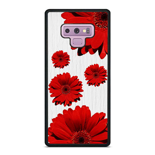 Flower Red Wood Samsung Galaxy Note 9 Case Cover