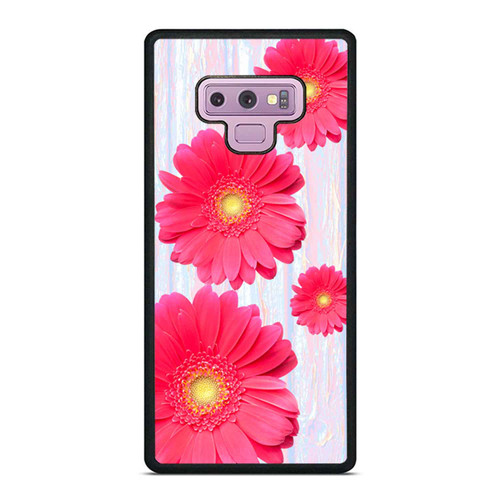 Flower Pink Daisy Wood Samsung Galaxy Note 9 Case Cover