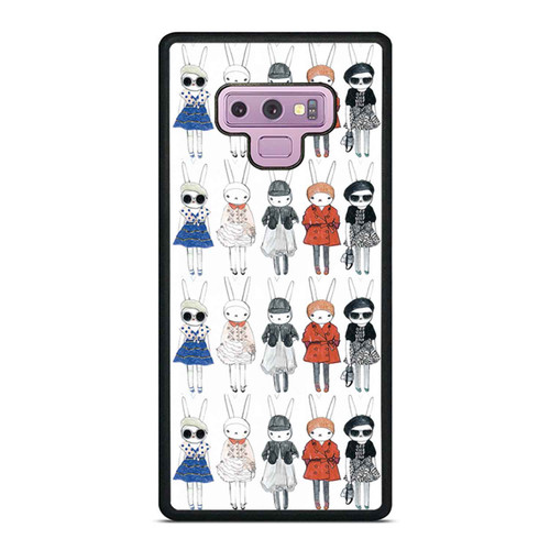 Fifi Lapin Rabbit Bunny Cute Pattern Samsung Galaxy Note 9 Case Cover
