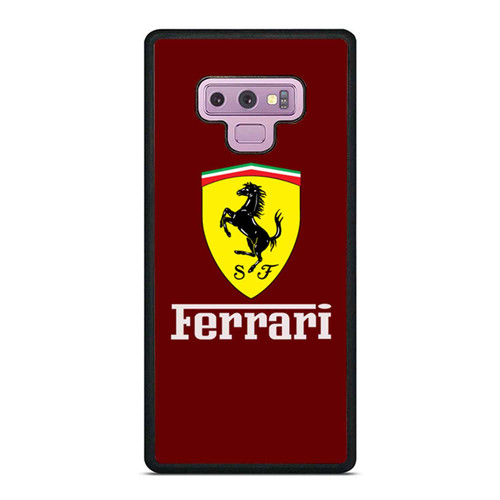 Ferrari Red Logo Sport Samsung Galaxy Note 9 Case Cover