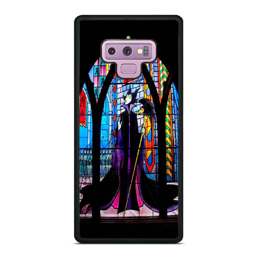 Disney Sleeping Beauty Maleficent Stained Glass Samsung Galaxy Note 9 Case Cover