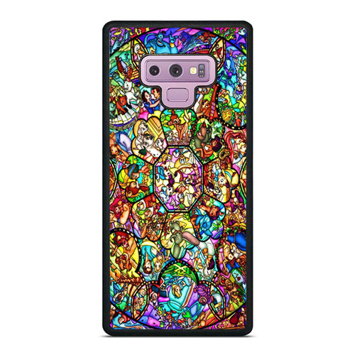 Disney Characters Stained Glass Samsung Galaxy Note 9 Case Cover