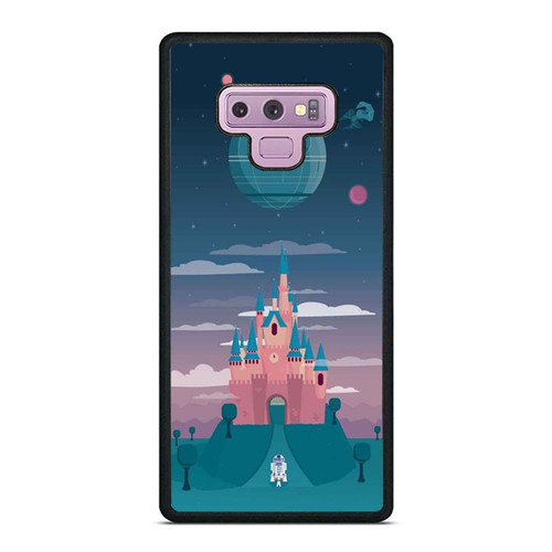 Disney Castle Star Wars Fan Art Samsung Galaxy Note 9 Case Cover