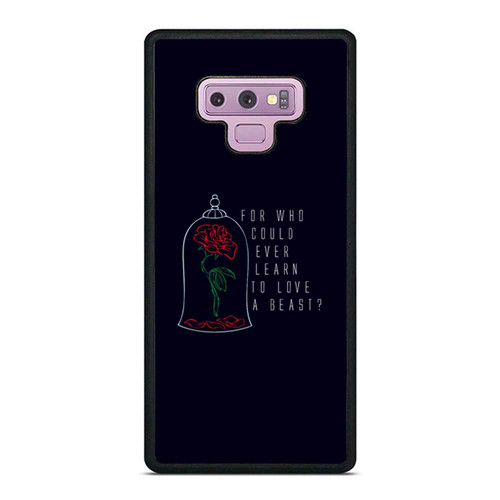 Disney Beauty And The Beast Quote Samsung Galaxy Note 9 Case Cover