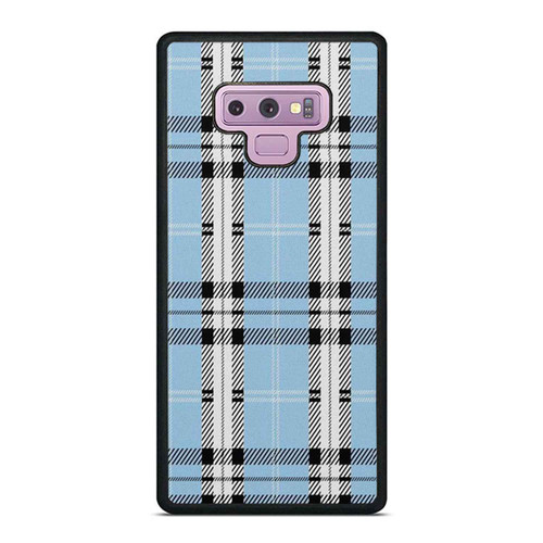Designer Blue Plaid Samsung Galaxy Note 9 Case Cover