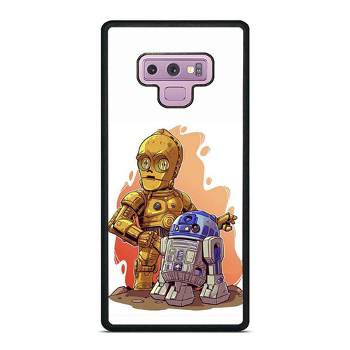 Derek Laufman Star Wars Chibi And R2 D2 Samsung Galaxy Note 9 Case Cover