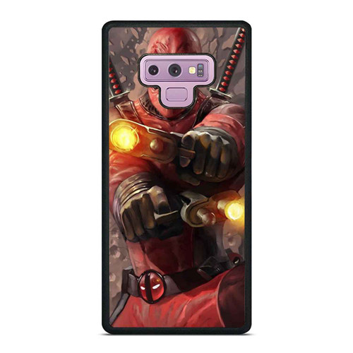 Deadpool Cool Character Funny Movie Deadpool Gun Samsung Galaxy Note 9 Case Cover