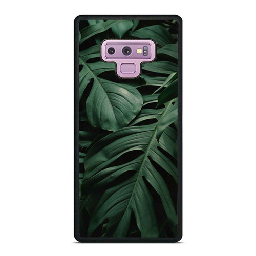 Dark Green Leaves Samsung Galaxy Note 9 Case Cover