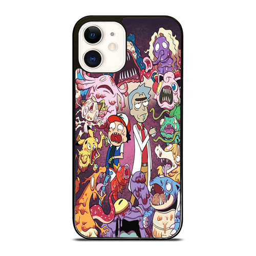 Rick And Morty Pokemon iPhone 12 Mini / 12 / 12 Pro / 12 Pro Max Case Cover