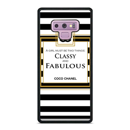 Classy Coco Quotes Stripes Samsung Galaxy Note 9 Case Cover