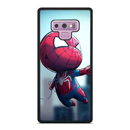 Chibi Spider Man Flying Samsung Galaxy Note 9 Case Cover