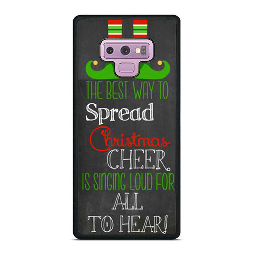 Buddy The Elf Christmas Holiday Spread Cheer Singing Loud Quote 1 Samsung Galaxy Note 9 Case Cover