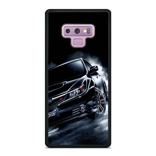 Black Subaru Sti Art Samsung Galaxy Note 9 Case Cover