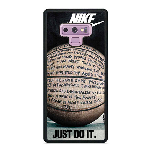 Basketball Quotes Just Do Later Funny Samsung Galaxy Note 9 Case Cover