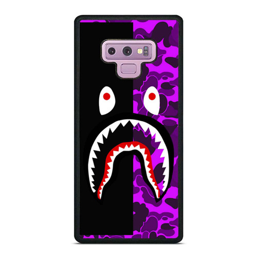 Bape Camo Black Purple Samsung Galaxy Note 9 Case Cover