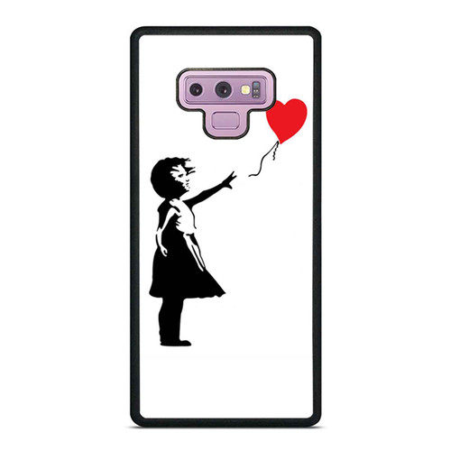 Banksy Girl With Heart Ballon Samsung Galaxy Note 9 Case Cover