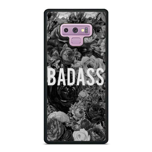 Badass Floral Black & White Flowers Samsung Galaxy Note 9 Case Cover