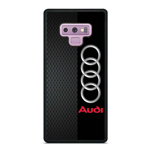 Audi Logo Carbon Pantern Samsung Galaxy Note 9 Case Cover