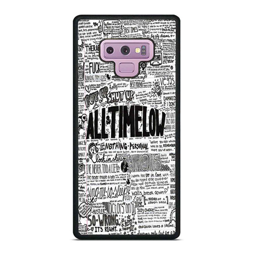 All Time Low Lyrics Samsung Galaxy Note 9 Case Cover