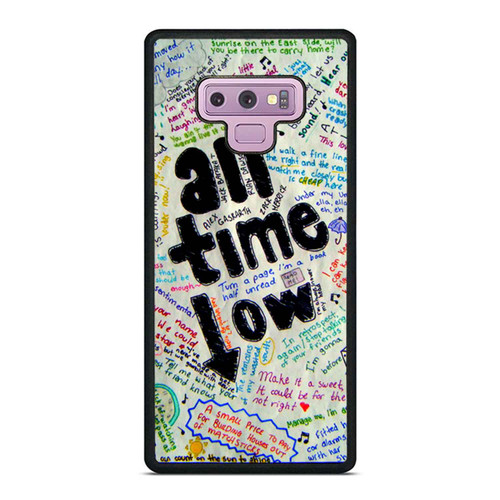All Time Low Lyric Samsung Galaxy Note 9 Case Cover