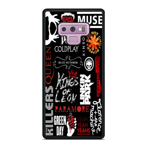 All Band Logo Collage Samsung Galaxy Note 9 Case Cover