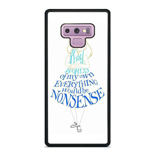 Alice In Wonderland Lettering Samsung Galaxy Note 9 Case Cover
