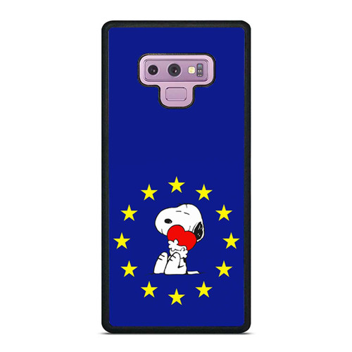 Aims Snoopy Blue Samsung Galaxy Note 9 Case Cover