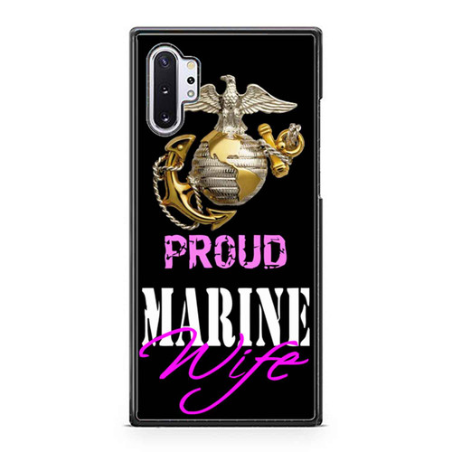 Usmc Marine Corps Marines Proud Wife Samsung Galaxy Note 10 / Note 10 Plus Case Cover