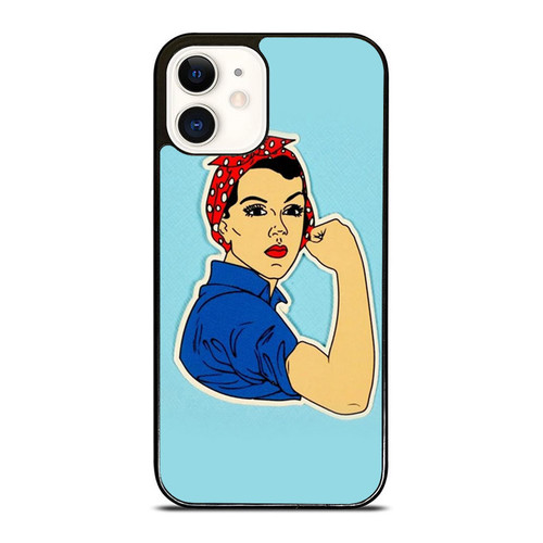 Punky Pins Rosie Riveter iPhone 12 Mini / 12 / 12 Pro / 12 Pro Max Case Cover