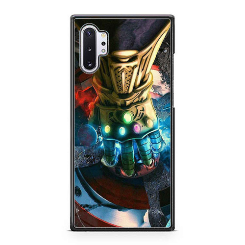 Thanos Infinity War The Avenger Galaxy Destroying Captain America Shield Samsung Galaxy Note 10 / Note 10 Plus Case Cover