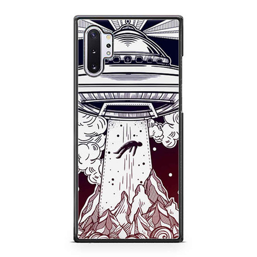 Space Ship Abduction Of Alien 1 Samsung Galaxy Note 10 / Note 10 Plus Case Cover